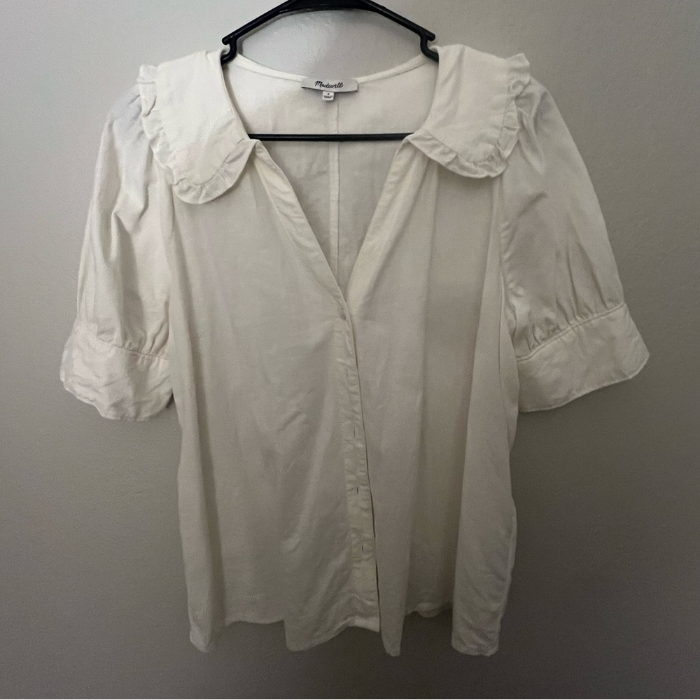 Madewell Blouse w Ruffled Collar